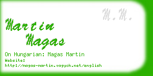 martin magas business card